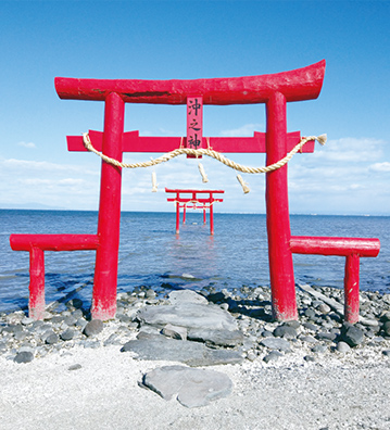 大魚神社の海中鳥居の写真