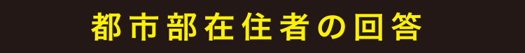 都市部在住者の回答